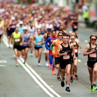 Runners took on the 14km course at City2Surf. Photo Brendon Thorne
