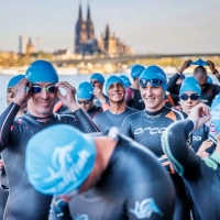 Vor dem Start zum Köln Triathlon