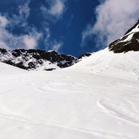 Sulzkogel Skitour 15: Nach einer kurzen Steilstufe ist nun wieder flaches Gelände erreicht.