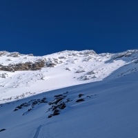 Skitour Fundusfeiler 12: Blick Richtung Gipfel.