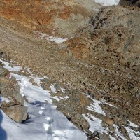 Bergtour-Großer-Ramolkogel-25: Die ersten Schneepassagen