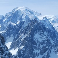 Die höchsten Berge in der Mont-Blanc-Gruppe