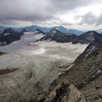 Vertainspitze NW-Grat 21: Blick auf den Gletscher