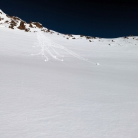 Skitour Schafhimmel 22: Alternativ-Aufstieg rechts Richtung Edelrautenkopf, den ich wählte.