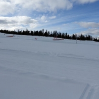 Das Skigebiet Kreischberg im Winter 2018: Blick zum Snowpark