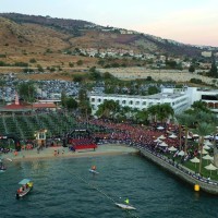 Athletes will enjoy a warm 3.8km swim course in the Sea of Galilee (c) Comtecgroup