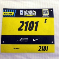 Abu Dhabi Marathon 09: Startnummer