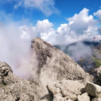 Hochfrottspitze-Überschreitung 38: Blick von der Hochfrottspitze zur Mädelegabel.