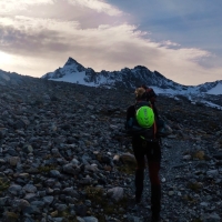 Dreiländerspitze 06: Nun über einen großteils gut sichtbaren Pfad (mit Steinmännern) Richtung Gletscher.