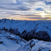 Skitour Nördlicher Lehner Grieskogel 09: Traumhaftes Sunset-Panorama