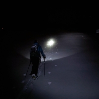 Skitour Patscherkofel Bergstation 02: Aufstieg am Silvesterabend zur Bergstation