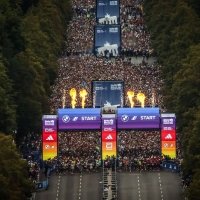 Start zum Berlin Marathon. Foto: © SCC EVENTS/Sportograf