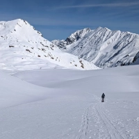 Schuchtkogel Skitour 03: Blick zurück auf das Skigebiet