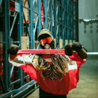 Rainer Predl bei der Vorbereitung auf den Nordpol Marathon.