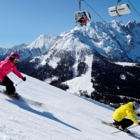 Skifahren im Weltnaturerbe Rosengarten und Latemar (C) Carezza Ski