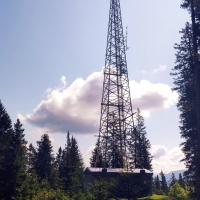 Hohe Munde 04: Fernsehturm kurz vor der Hütte
