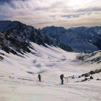 Kraspesspitze Skitour 24: Traumhaftes Panorma kurz vor dem Gipfel