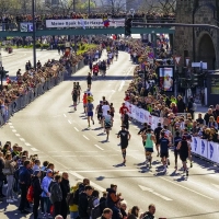 Marathon Hamburg Läufer auf der Strecke. Foto: © MHV