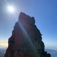 Morro de la Agujereada 20: Foto von unten auf den Gipfel