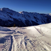 Lanner Kreuz Skitour, Foto 12: Blick zurück