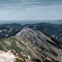 Frieder-Kreuzspitze Überschreitung 45: Blick von der Kreuzspitze auf das letzte Gipfelziel des heutigen Tages.