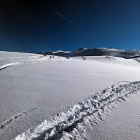 Skitour Glanderspitze 10: Blick Richtung Gipfel (noch nicht sichtbar).