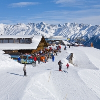 Plantapatschhütte im Skigebiet Watles