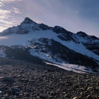 Dreiländerspitze 07: Der Gletscherzustieg wird links von der Dreiländerspitze erreicht.
