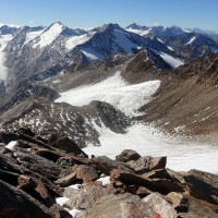 Bergtour-Großer-Ramolkogel-35: Blick vom Nördlichen Ramolkogel bergab