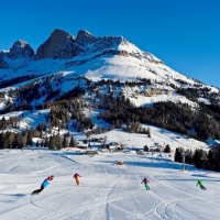 Skifahren im Weltnaturerbe Rosengarten und Latemar (C) Carezza Ski