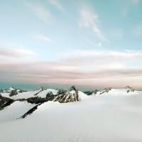Blick von der Dahmannspitze auf die Hintereisspitzen