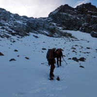 Dreiländerspitze 15: Das Seil blieb aufgrund des einfachen Gletscherweges im Rucksack.
