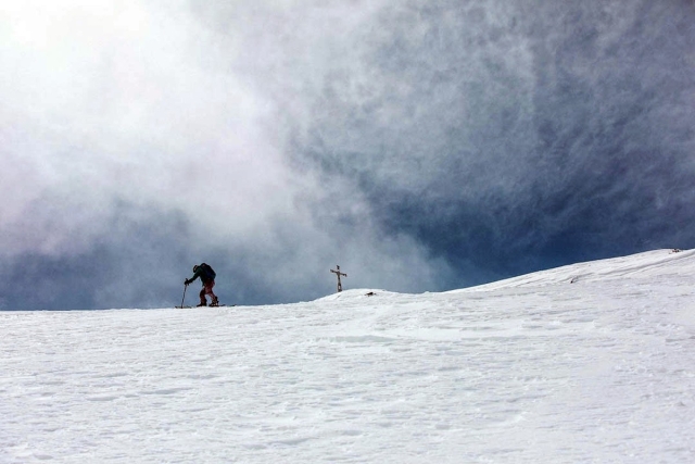 Linker Fernerkogel Skitour 04: Schlussabschnitt Richtung Gipfel.