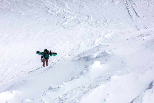 Linker Fernerkogel Skitour 05: Die letzten Meter, je nach Schneelage zu Fuß oder mit Skier.