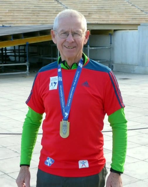 Felix Pauli beim Athen Marathon