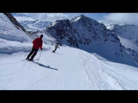 Mit Ski und Snowboard vom Madritschjoch zur Schaubachhütte in Sulden Südtirol
