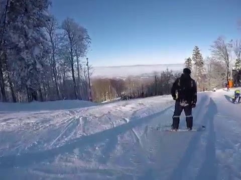Skiing on Sljeme Zagreb GOPRO