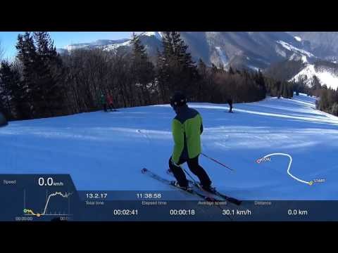 Skiing in Vrátna | Action Cam | Sony