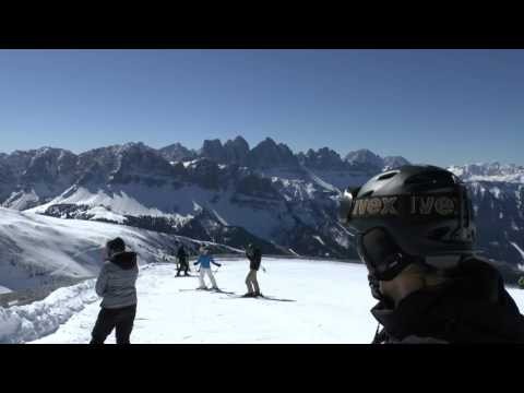 Skifahren Südtirol Plose Brixen Italien Video HD Alpen Panorama