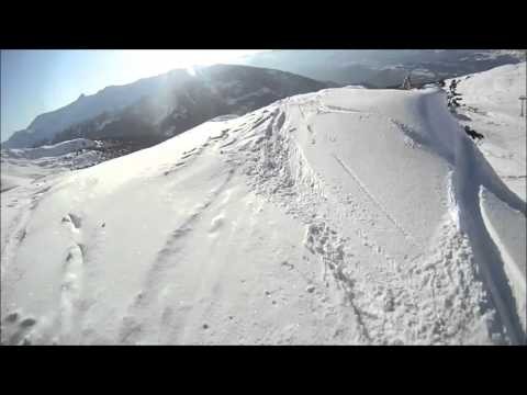 Some Freeride Skiing in Chandolin - GoPro HD